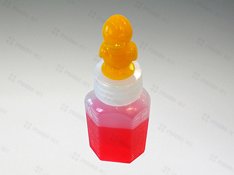 긴마개 말랑이투약병 12ml(캐릭터)노랑오리- 100개 * 10봉지