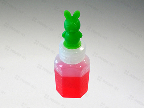 긴마개 말랑이투약병 12ml(캐릭터)초록토끼- 100개 * 10봉지