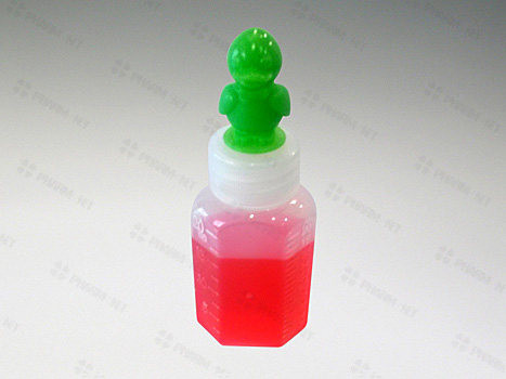 긴마개 말랑이투약병 12ml(캐릭터)초록오리- 100개 * 10봉지