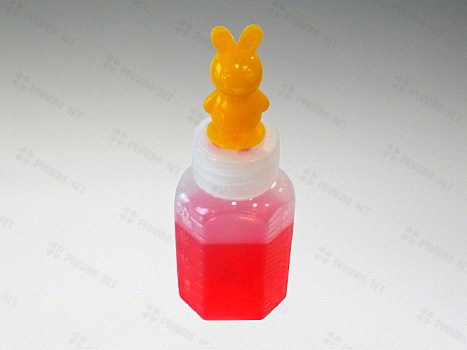 긴마개 말랑이투약병 12ml(캐릭터)노랑토끼-100개