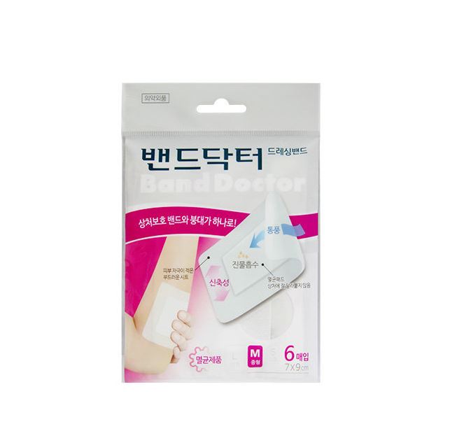 밴드닥터 드레싱밴드 M (7*9cm / 6매*20ea)